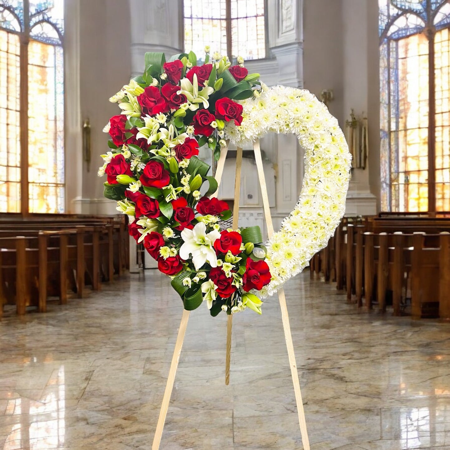 Standard Funeral Heart (029)