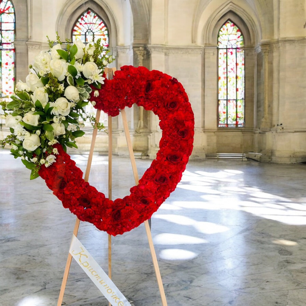 Standard Funeral Heart (012)